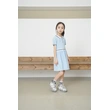 BD-MO-159 Custom-made pure cotton British style one-piece dress Design Polo one-piece dress School uniform design company Real people try on model demonstration