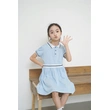 BD-MO-159 Custom-made pure cotton British style one-piece dress Design Polo one-piece dress School uniform design company Real people try on model demonstration