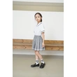 BD-MO-160 Design British style school uniforms, custom-made comfortable lapel neckline design, matching color webbing, pleated skirt design, webbing decoration, pleated skirt anti-light design