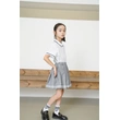 BD-MO-160 Design British style school uniforms, custom-made comfortable lapel neckline design, matching color webbing, pleated skirt design, webbing decoration, pleated skirt anti-light design