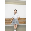 BD-MO-160 Design British style school uniforms, custom-made comfortable lapel neckline design, matching color webbing, pleated skirt design, webbing decoration, pleated skirt anti-light design