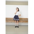 BD-MO-161 Design British style shirt and school uniform suit Custom-made cuffs with contrasting stripes, school skirts design with anti-glare safety pants, neckline with contrasting stripes design, school uniform manufacturing factory