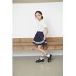 BD-MO-161 Design British style shirt and school uniform suit Custom-made cuffs with contrasting stripes, school skirts design with anti-glare safety pants, neckline with contrasting stripes design, school uniform manufacturing factory