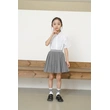 BD-MO-162 Design gray British style pleated skirt Custom-made shirt school uniform suit School skirt design anti-glare safety pants School uniform production factory