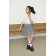 BD-MO-162 Design gray British style pleated skirt Custom-made shirt school uniform suit School skirt design anti-glare safety pants School uniform production factory