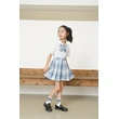 BD-MO-163 Design JK wind blue and white short-sleeved children's school uniform, customized plaid skirt, anti-glare lining, waist elastic design