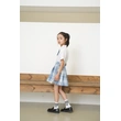 BD-MO-163 Design JK wind blue and white short-sleeved children's school uniform, customized plaid skirt, anti-glare lining, waist elastic design