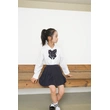 BD-MO-164 Custom-made two-piece sports style children's school uniforms Design shirt school uniforms Double layer anti-glare school uniform skirts Real people try on model demonstrations