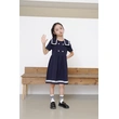BD-MO-165 Custom-made college style children's school uniforms, design lapel school uniform skirts, simple cuffs, real people try on, model demonstrations