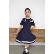 BD-MO-165 Custom-made college style children's school uniforms, design lapel school uniform skirts, simple cuffs, real people try on, model demonstrations