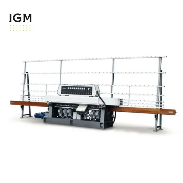 Продается 9-моторный односторонний станок для полировки кромок стекла с прямой кромкой