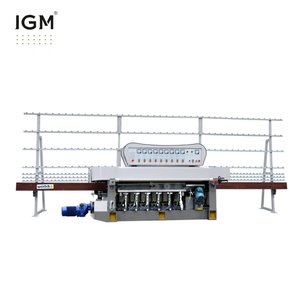 8-моторный вертикальный станок для обработки кромки стекла, круглый станок для обработки кромки