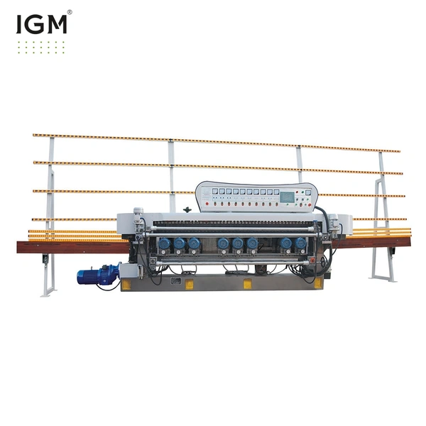 10 Motors Straight Line Glass Edge Beveling Machine from IGM