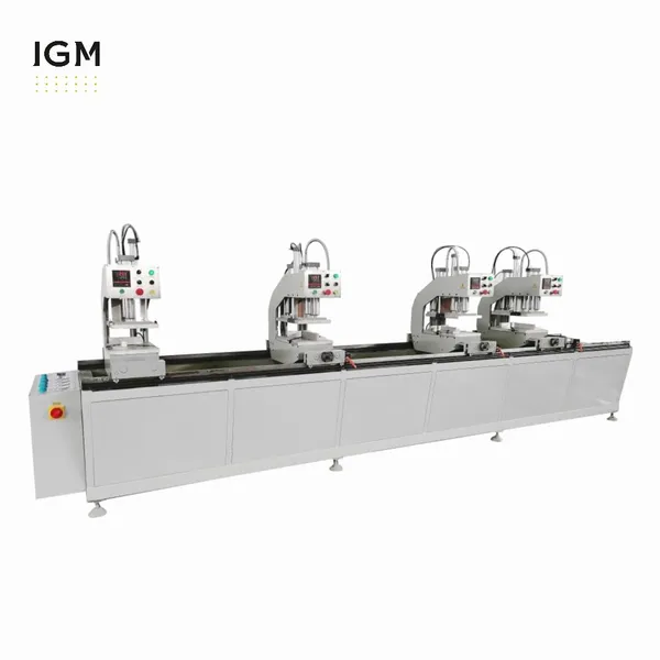 Máquina para fabricar ventanas de UPVC, máquina de soldar de cuatro cabezales