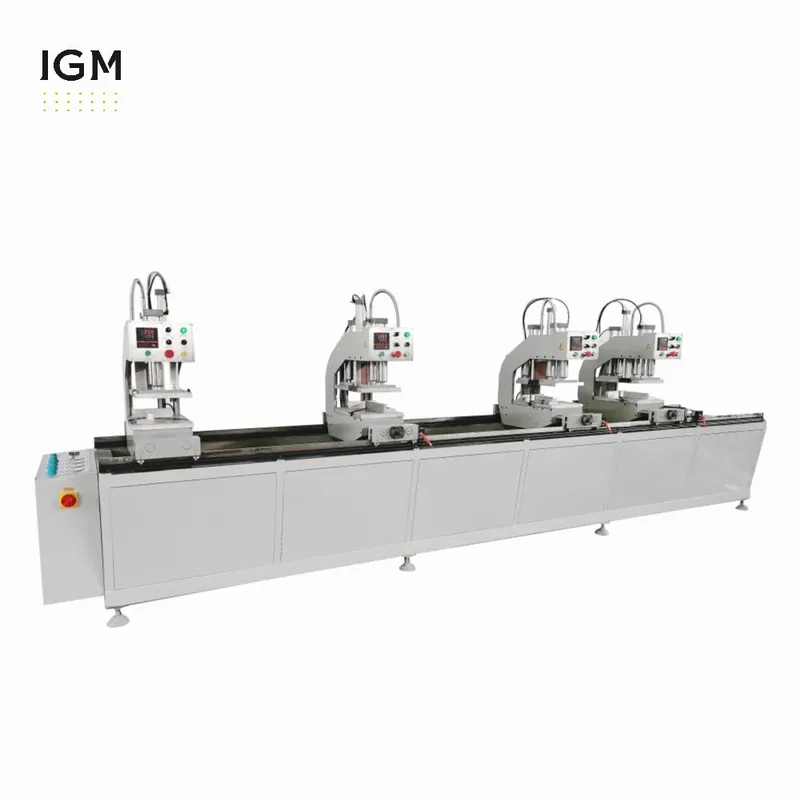 Máquina para fabricar ventanas de UPVC, máquina de soldar de cuatro cabezales