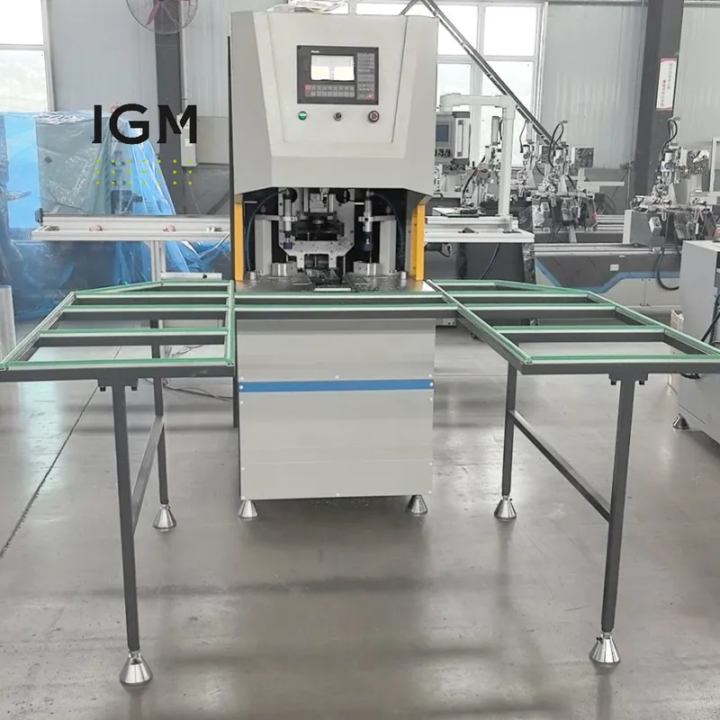 автоматическая машина для мойки окон из ПВХ с ЧПУ sqj03, 3 резака