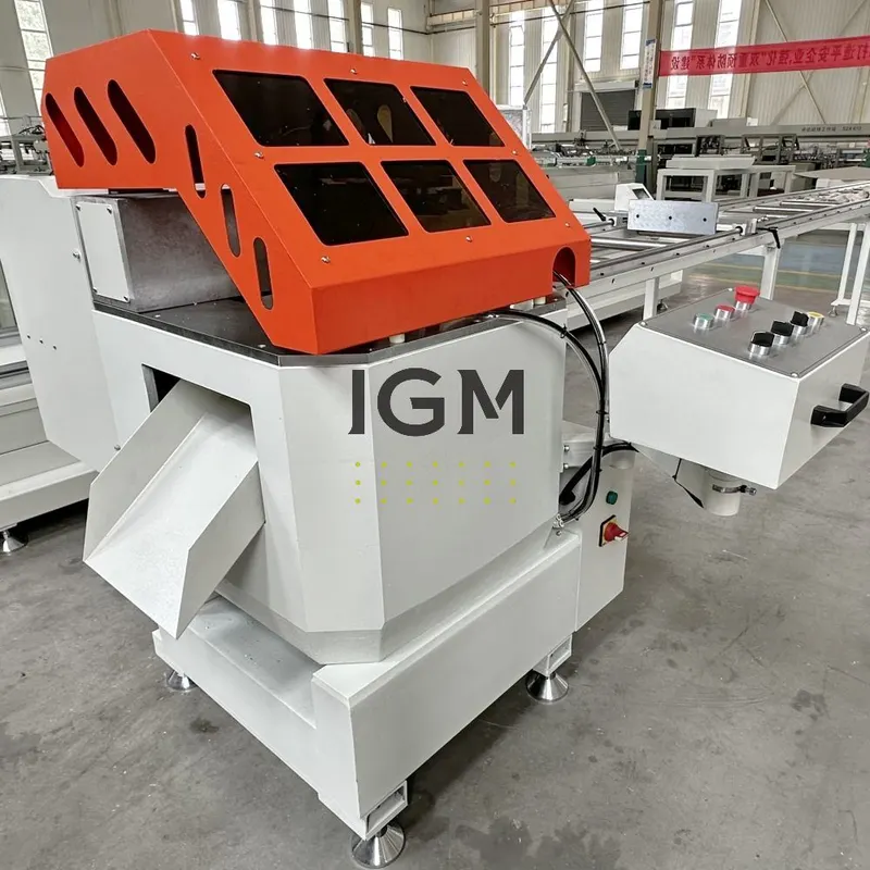 Aluminum Extrusion Single Head Aluminium Cutting Machine For 45° 90°
