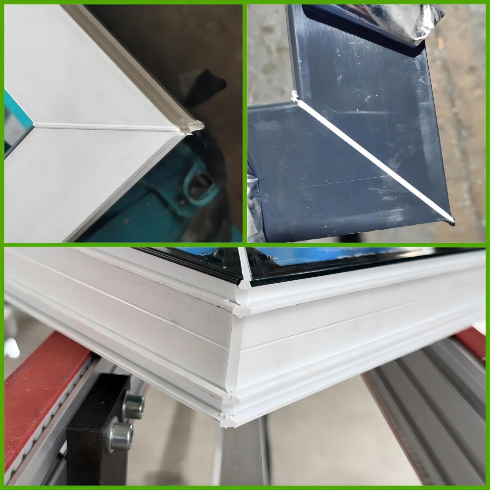 Efecto de limpieza de la máquina de limpieza de ventanas de UPVC