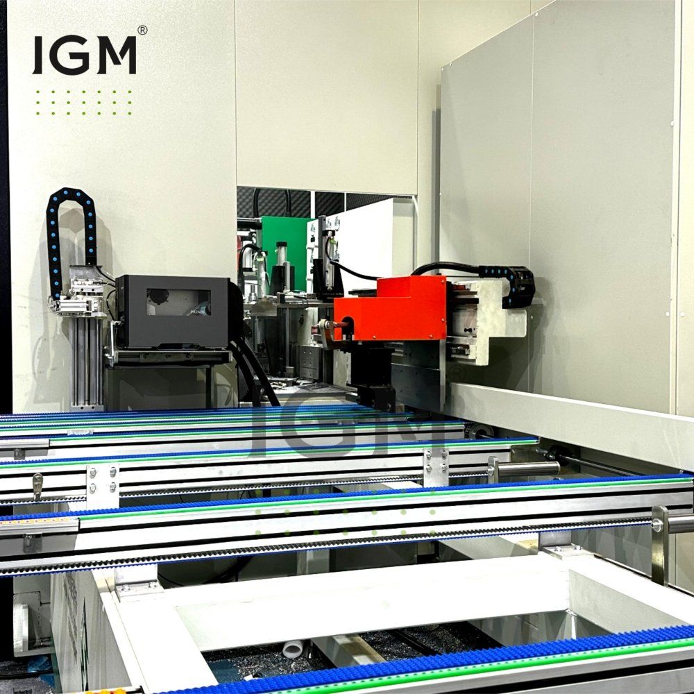 Sección de descarga e impresora de centro de mecanizado de ventanas de aluminio