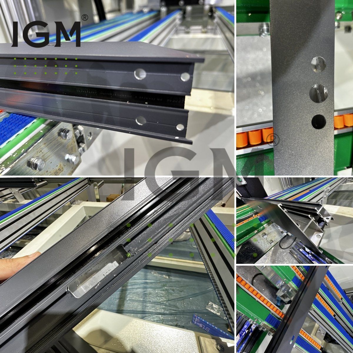 Procesamiento de muestras de centros de mecanizado de ventanas de aluminio, centros de mecanizado de corte de ventanas de aluminio