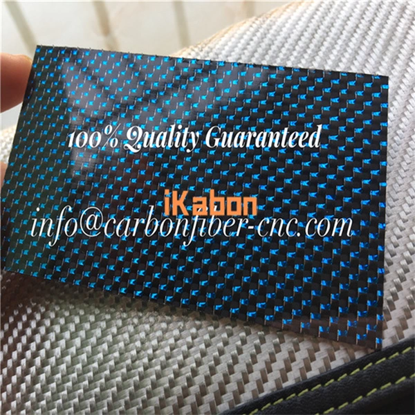 Blue Carbon Fiber Sheet 4mm Thick (500x500mm) | iKabon