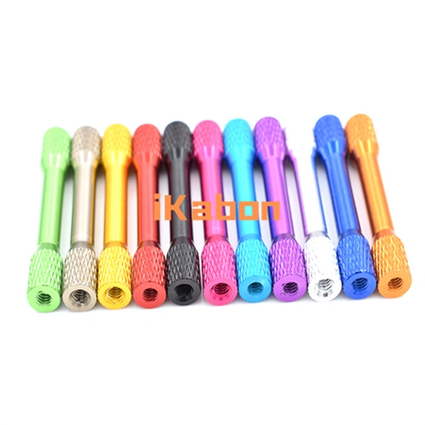 M3 Alumnium Knurled End Standoff Spacers Red Colored Standoffs 20mm