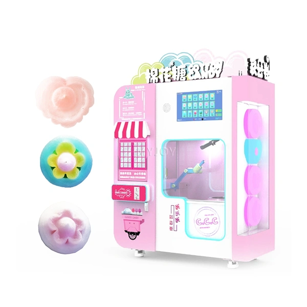 Self Service  Automatic Fairy Floss Cotton Candy Vending Machine