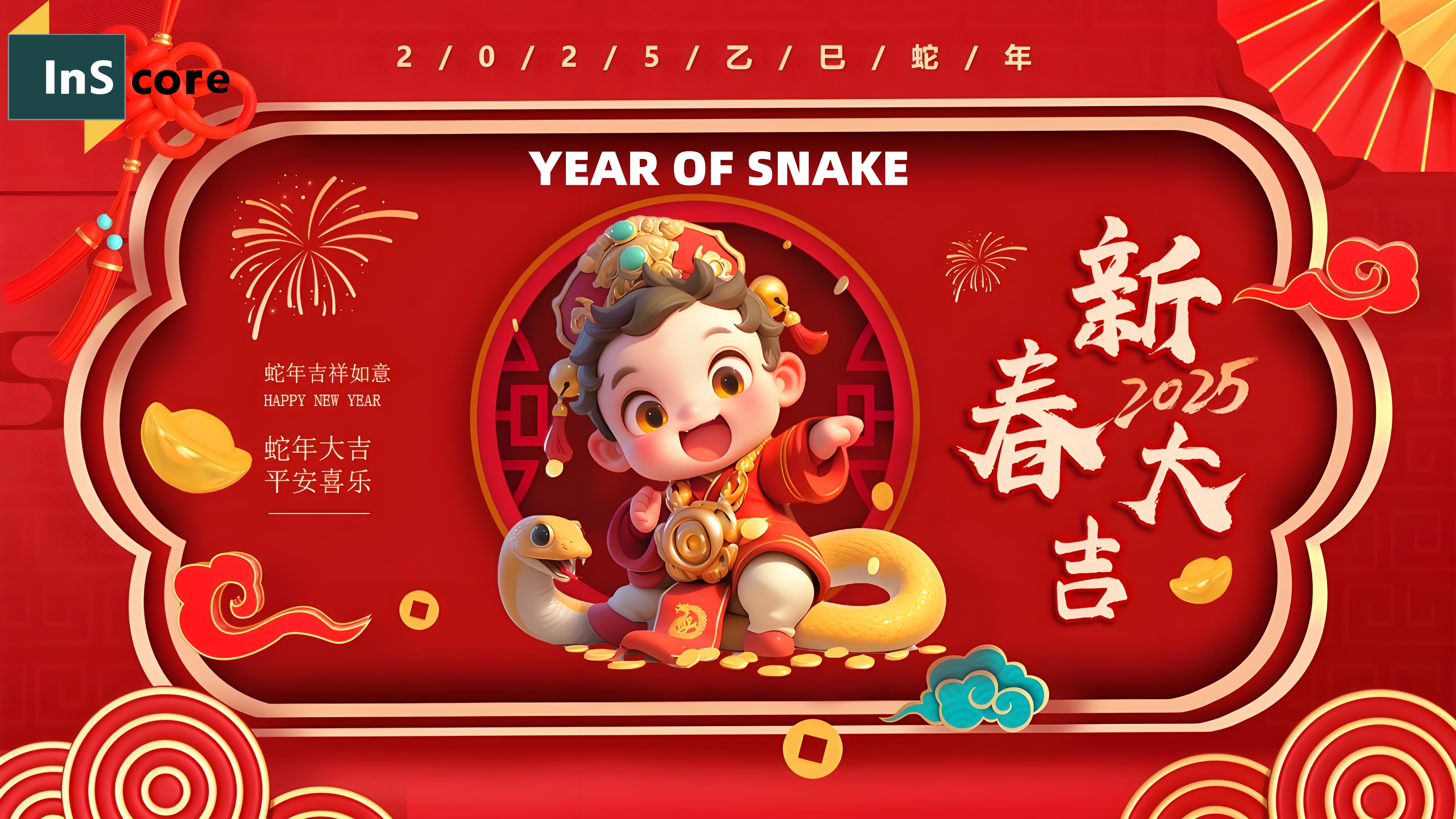 Happy Chinese New Year 2025 Year of Snake