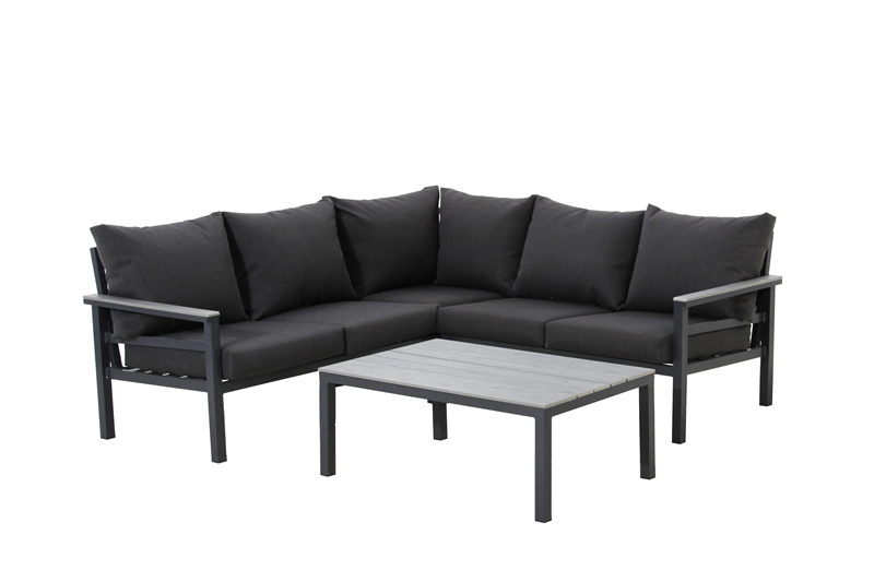 Hot Sale UV-Protection Modern Outdoor Garden Aluminium Coversation Sofa Set