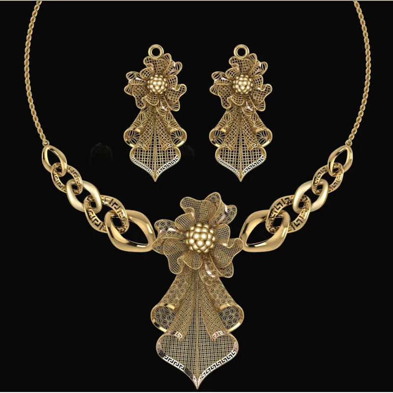 Custom Diamond Necklace | Floral Design Jewelry