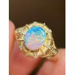 Celestial Dream Engagement Ring | Custom 18K Gold Diamond Ring