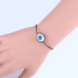European and American devil's eye copper inlaid color zirconium alloy bracelet blue eyes hand jewelry female simple new bra60