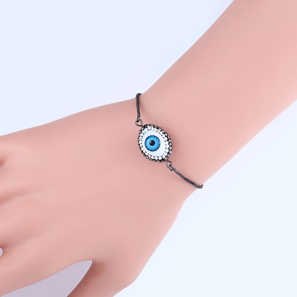 European and American devil's eye copper inlaid color zirconium alloy bracelet blue eyes hand jewelry female simple new bra60