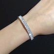 Specially for bridal jewelry full diamond bracelet women's simple crystal jewelry open elastic bracelet wholesale brb31