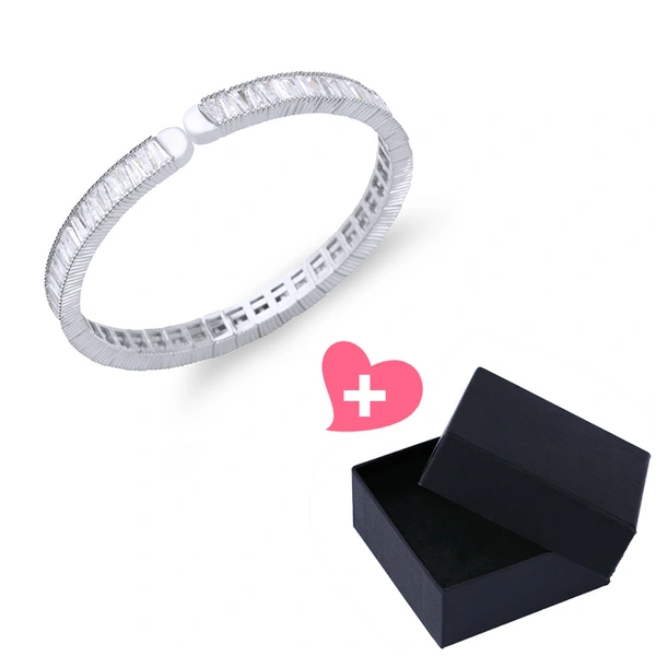 Specially for bridal jewelry full diamond bracelet women's simple crystal jewelry open elastic bracelet wholesale brb31