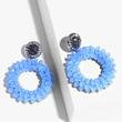 New earrings for women, colorful beads, crystal alloy earrings, erp45