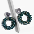New earrings for women, colorful beads, crystal alloy earrings, erp45