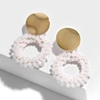 New earrings for women, colorful beads, crystal alloy earrings, erp45