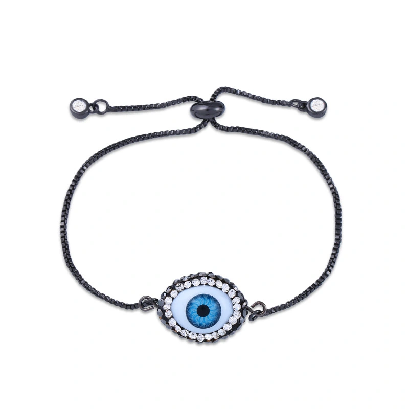 European and American devil's eye copper inlaid color zirconium alloy bracelet blue eyes hand jewelry female simple new bra60