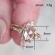 Japanese and Korean women's jewelry oval zircon set ring engagement ring rose gold plated micro inlaid zircon ring accessories