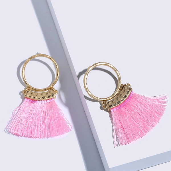 European and American fashion earrings trendy women exaggerated long temperament geometric tassel earrings earrings earrings female erj98