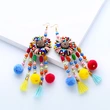 European and American fashion earrings trendy women exaggerated long temperament geometric tassel earrings earrings earrings female erj98