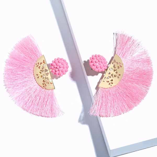 European and American fashion earrings trendy women exaggerated long temperament geometric tassel earrings earrings earrings female erj98