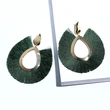 European and American fashion earrings trendy women exaggerated long temperament geometric tassel earrings earrings earrings female erj98