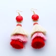 European and American fashion earrings trendy women exaggerated long temperament geometric tassel earrings earrings earrings female erj98
