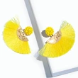European and American fashion earrings trendy women exaggerated long temperament geometric tassel earrings earrings earrings female erj98