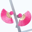 European and American fashion earrings trendy women exaggerated long temperament geometric tassel earrings earrings earrings female erj98