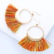 European and American fashion earrings trendy women exaggerated long temperament geometric tassel earrings earrings earrings female erj98