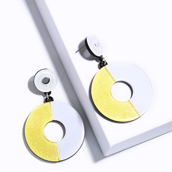 European and American exaggerated geometric earrings female 2022 popular jewelry Aosheng jewelry female erm50
