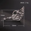 Fashion Angel Wings Zircon Earrings for Women (Single) Korean Style Earrings for Women (No Piercings) Crystal Earrings
